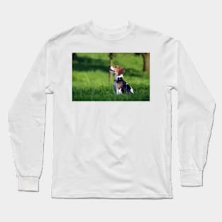 Cute Beagle Digital Painting Long Sleeve T-Shirt